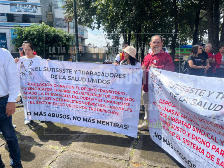 ISSSTE se une a la protesta de trabajadores del IMSS