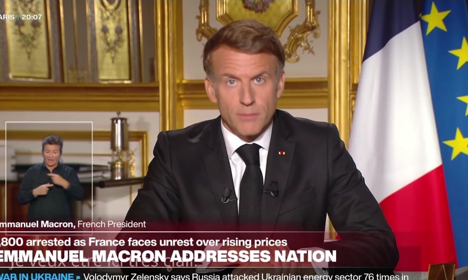 Macron promete justicia para responsables de disturbios en Francia