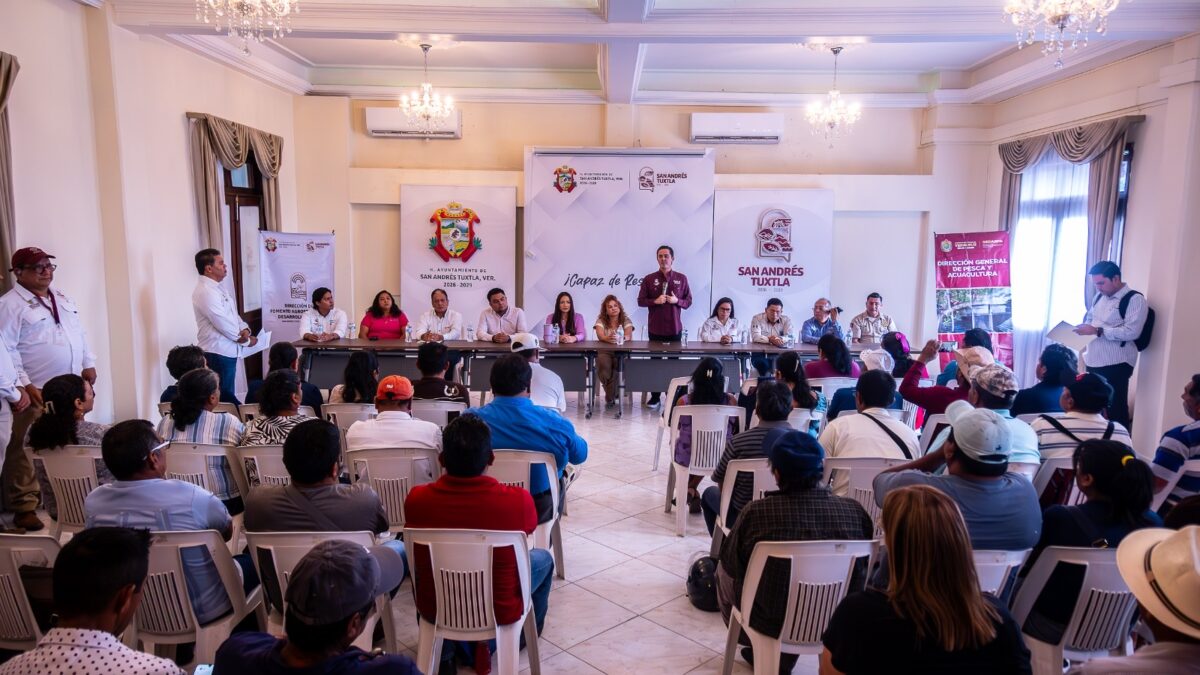 Mesa interinstitucional para el ordenamiento pesquero en Los Tuxtlas