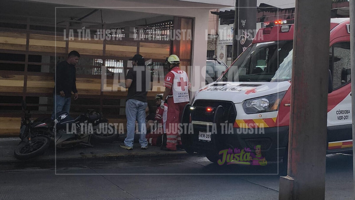 Motociclista herido en accidente en el centro de Córdoba