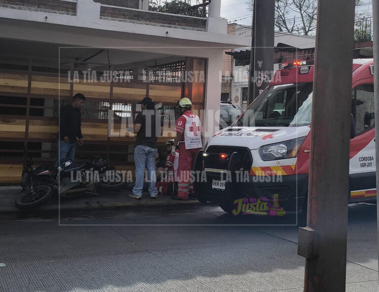 Motociclista herido en accidente en el centro de Córdoba