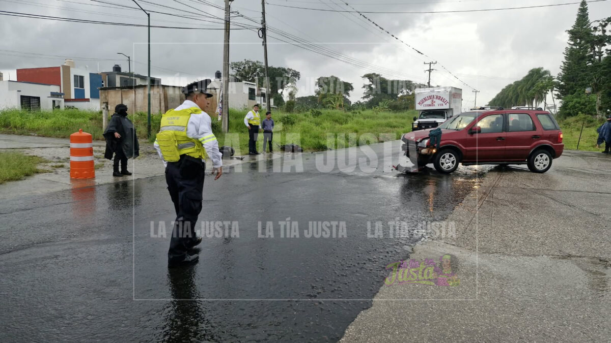 motociclista herido tras choque con camioneta en Córdoba