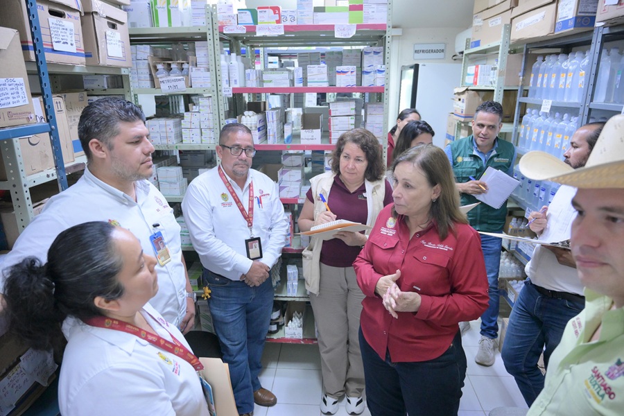 Nahle supervisa rehabilitación de hospitales en Los Tuxtlas