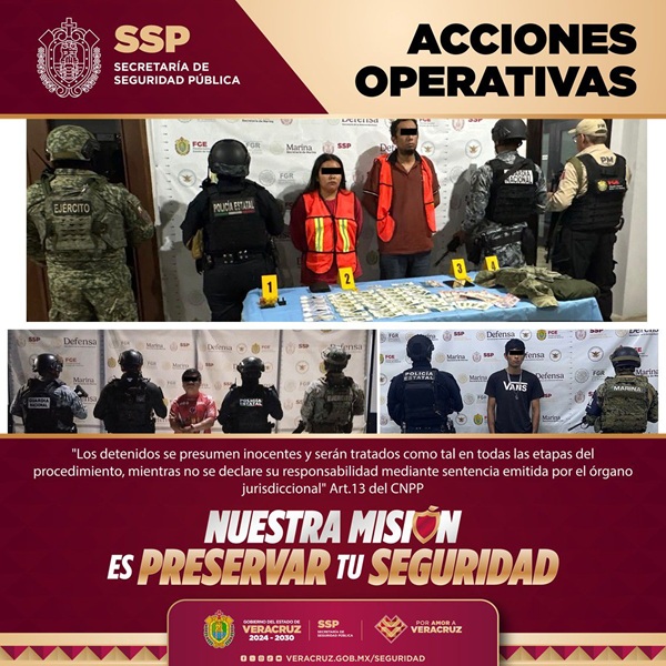 Operativos coordinados dejan 34 detenidos y 120 dosis de drogas