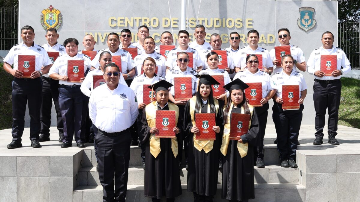 Policías de Orizaba finalizan su formación en Seguridad Pública