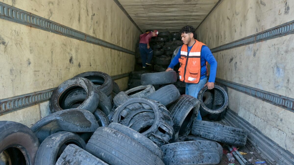 Recolección de neumáticos en Veracruz supera mil unidades
