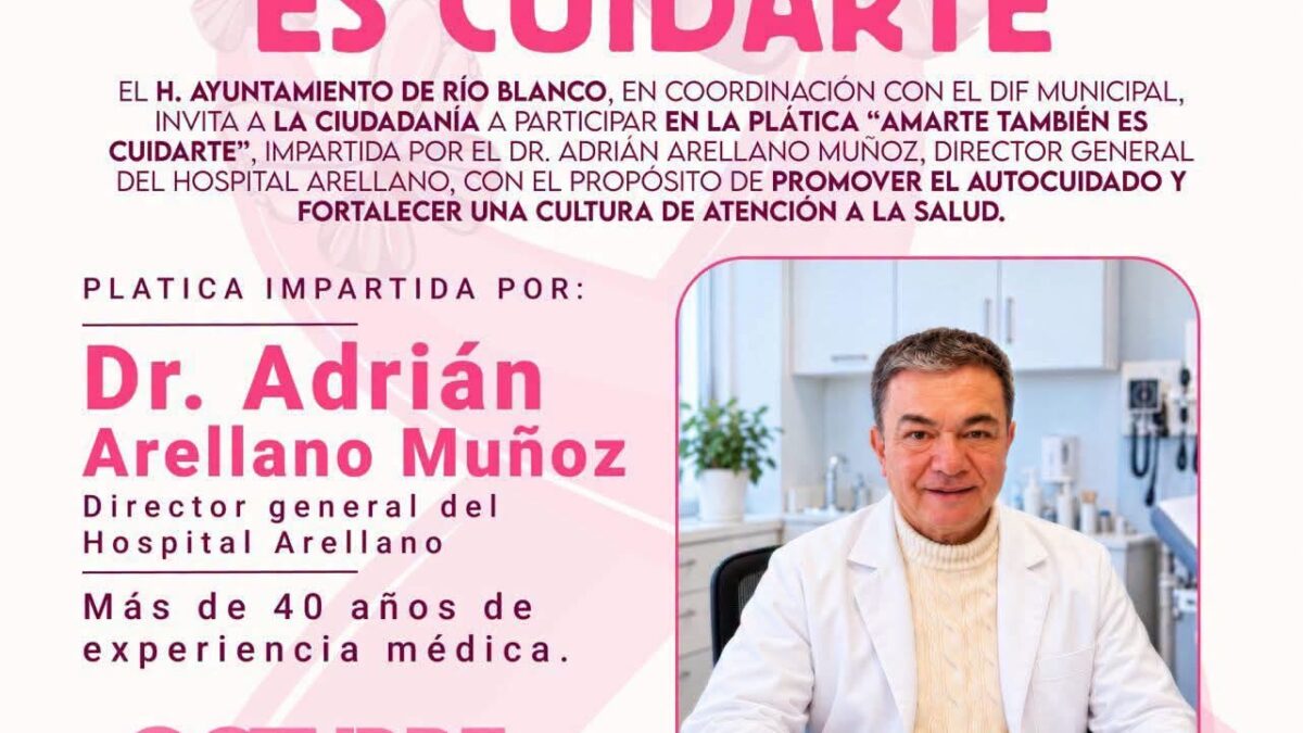 Río Blanco organiza charla sobre autocuidado y salud