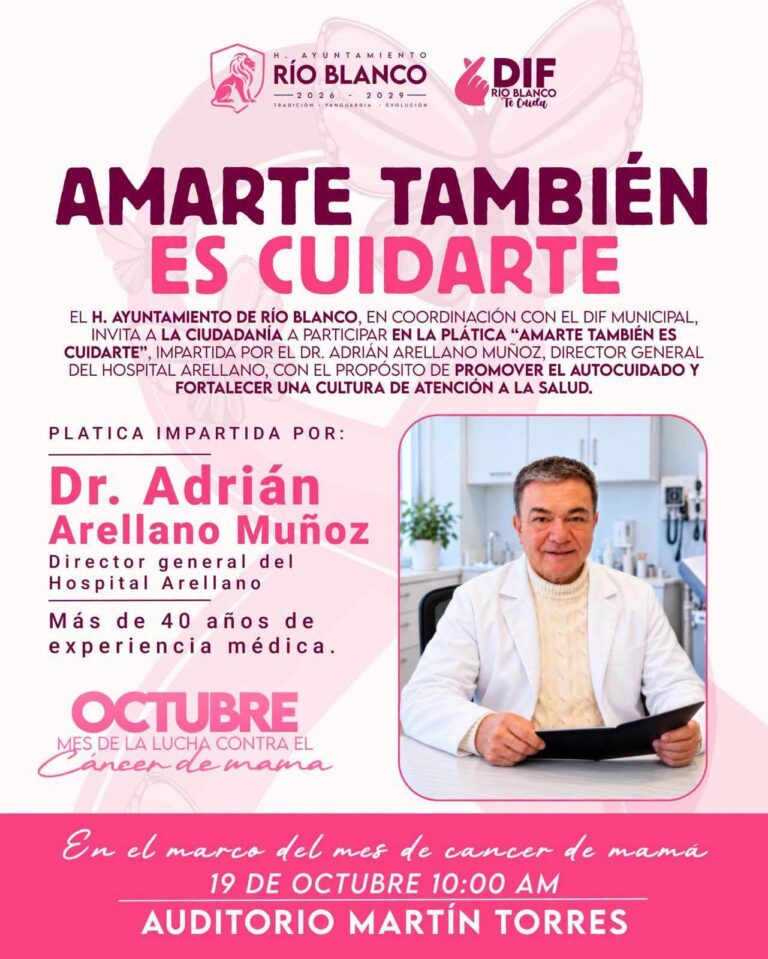 Río Blanco organiza charla sobre autocuidado y salud