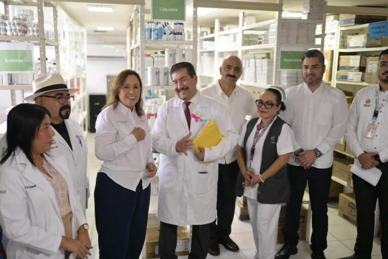 Rocío Nahle asegura nuevo hospital y mejora en abasto de medicamentos