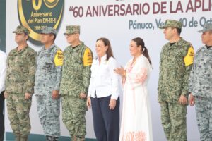 Rocío Nahle celebra 60 años del Plan DN-III-E en Pánuco