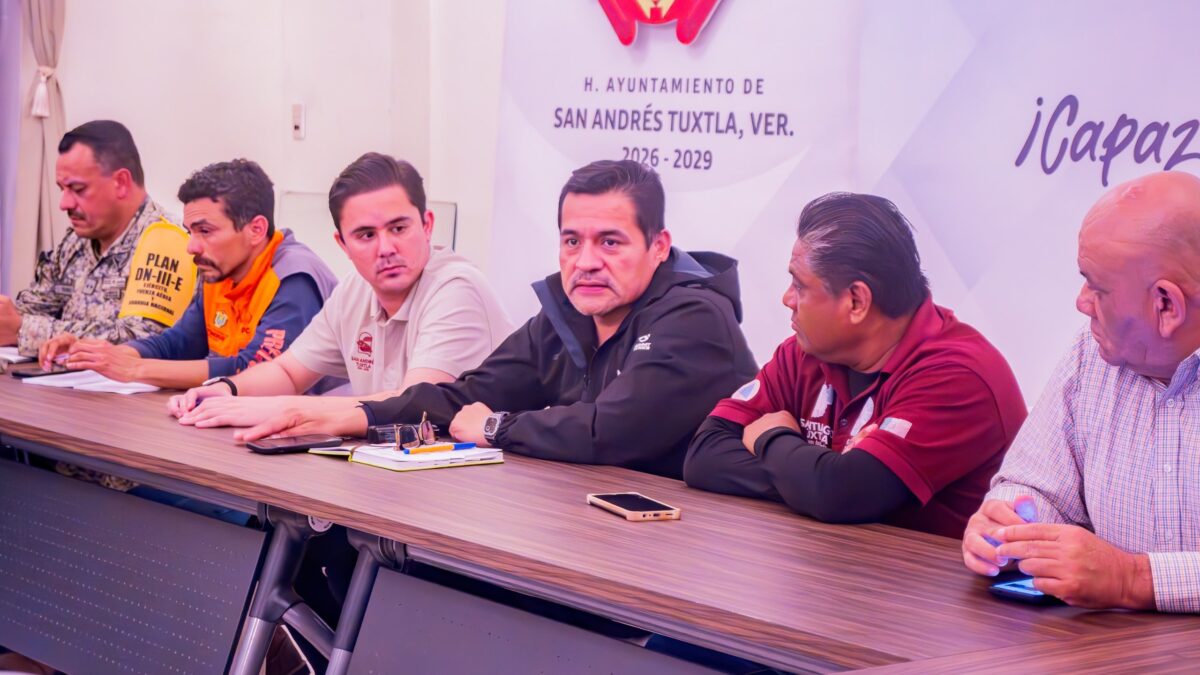 San Andrés Tuxtla activa puesto de mando por contingencia climática