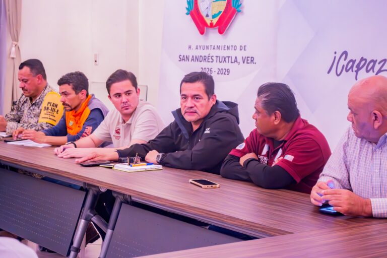 San Andrés Tuxtla activa puesto de mando por contingencia climática