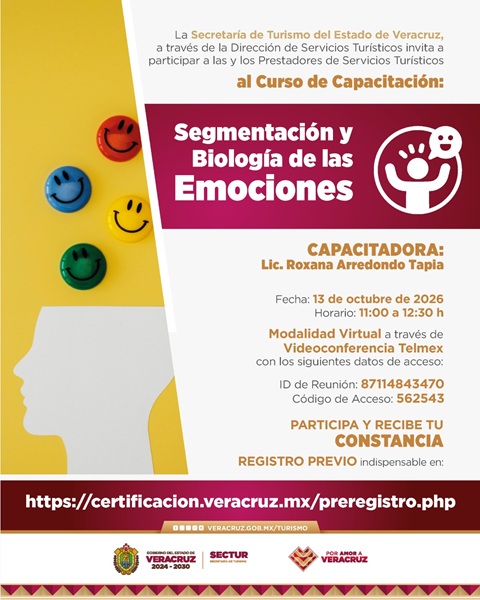 Sectur ofrecerá curso sobre emociones en el turismo