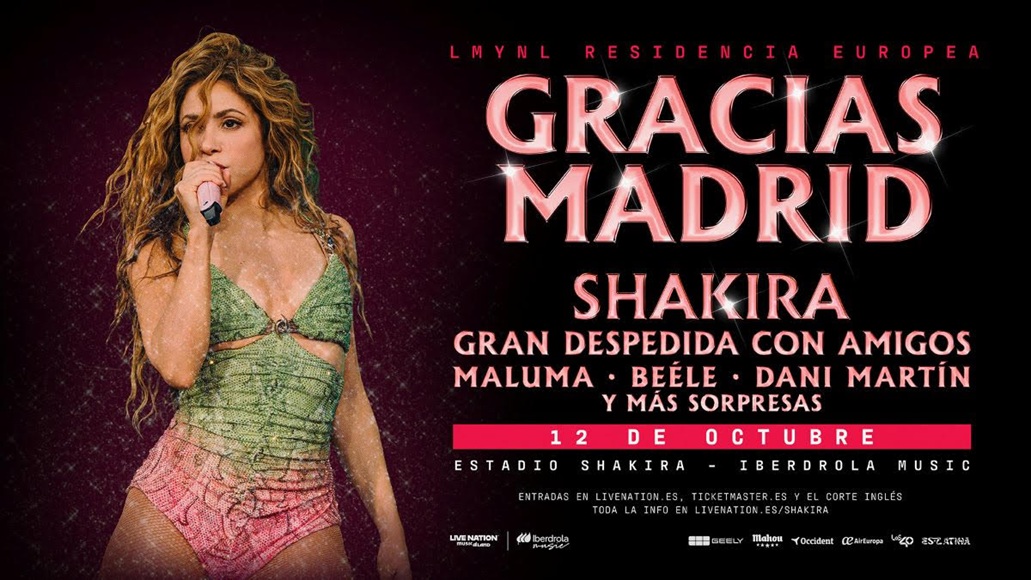 Shakira cierra su residencia en Madrid con concierto especial