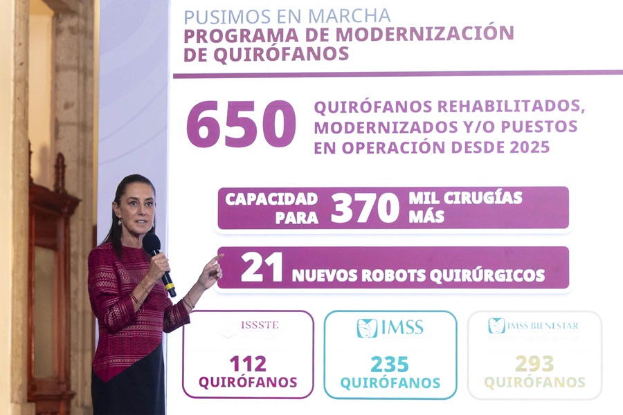 Sheinbaum ordena diagnóstico en hospitales del IMSS