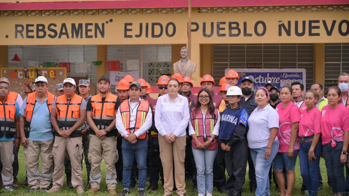 Simulacro del SAT-VN en Poza Rica y Álamo evalúa respuesta ante emergencias