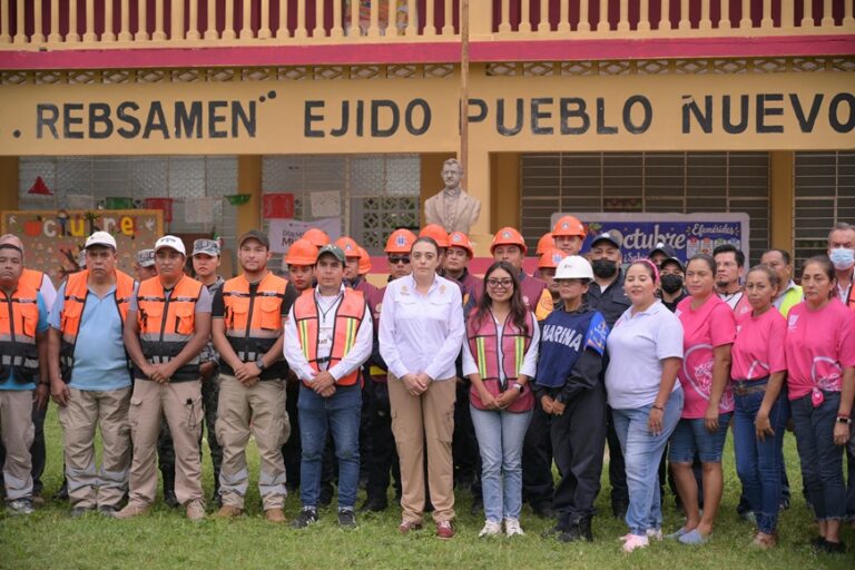 Simulacro del SAT-VN en Poza Rica y Álamo evaluó respuesta ante emergencias