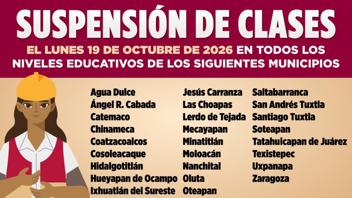 suspenden clases en 28 municipios de veracruz por lluvias
