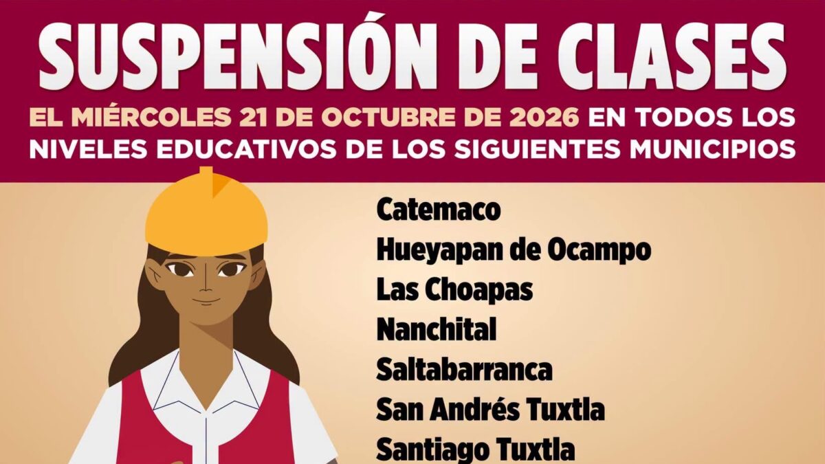suspenden clases por condiciones meteorológicas en Veracruz