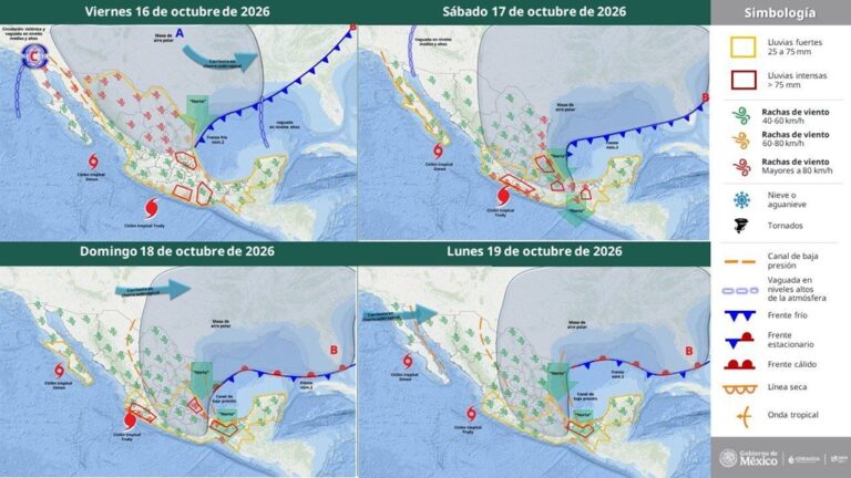 Veracruz activa Alerta Gris por lluvias y evento de Norte